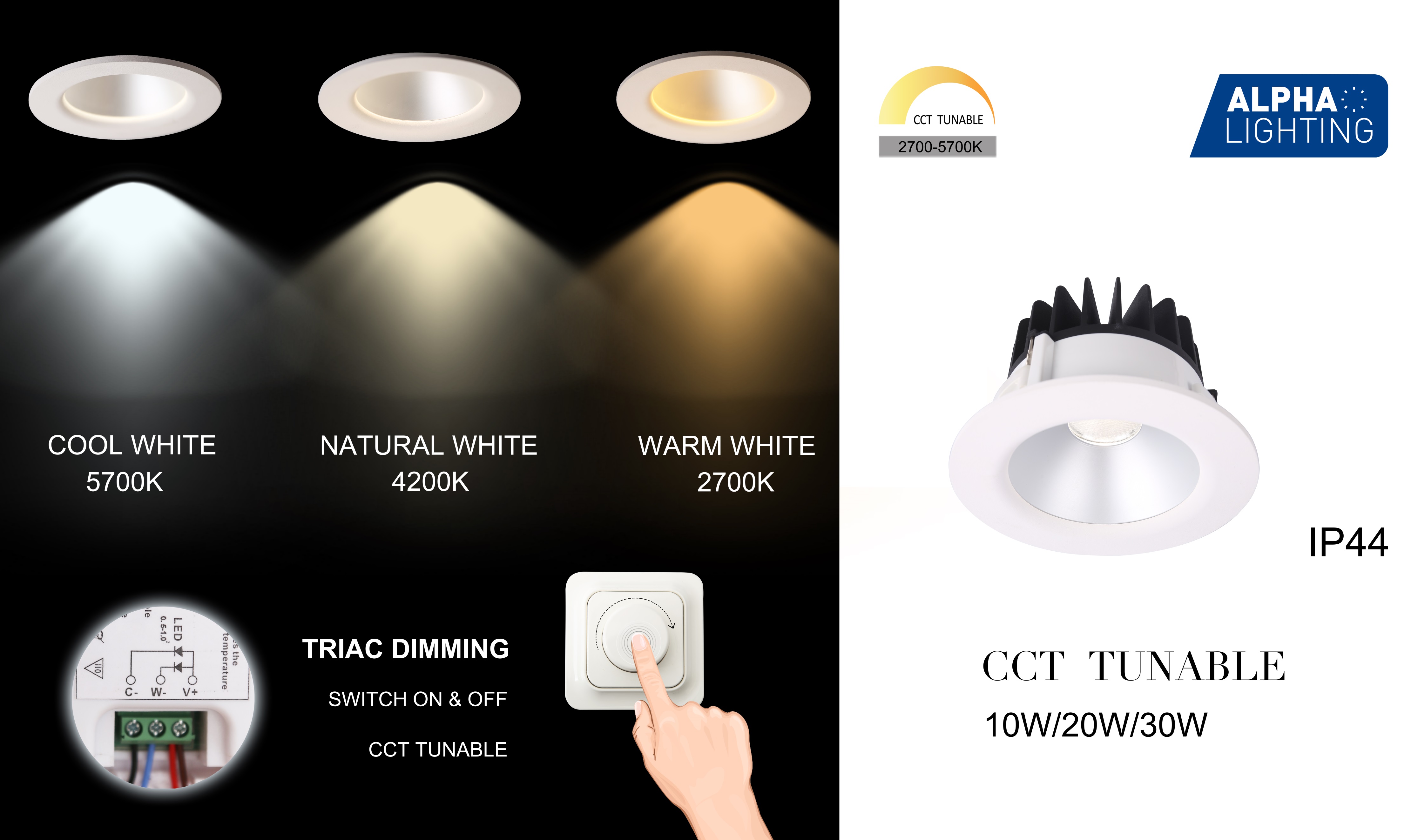 CCT TUNABLE downlight 