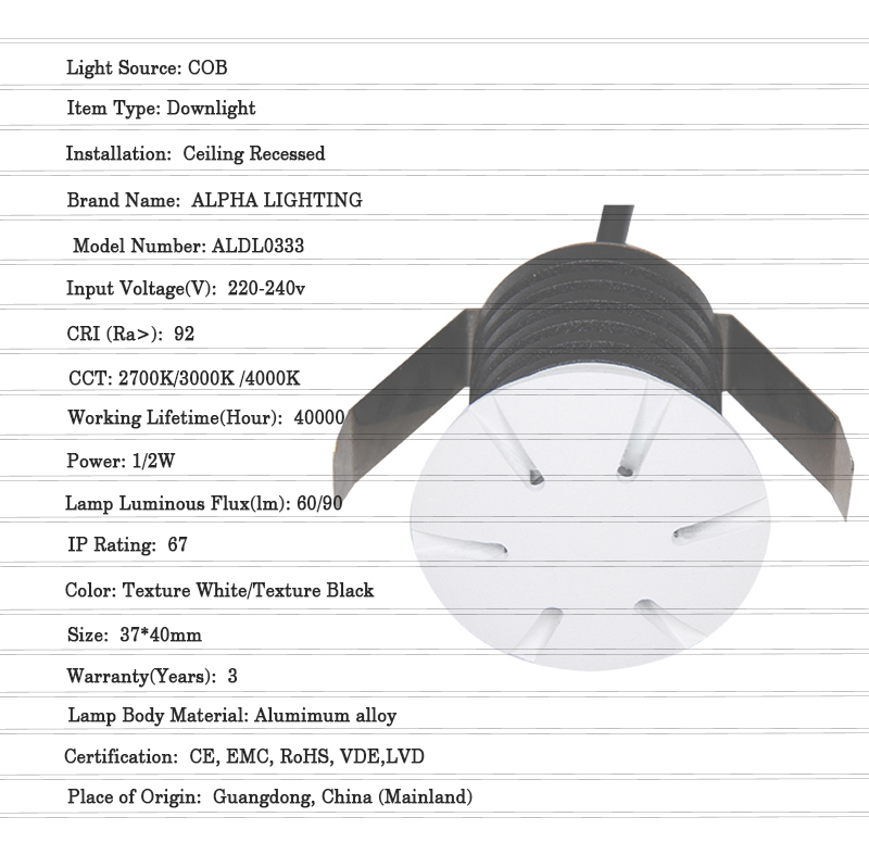 Waterproof 1/2WLed Underground Light