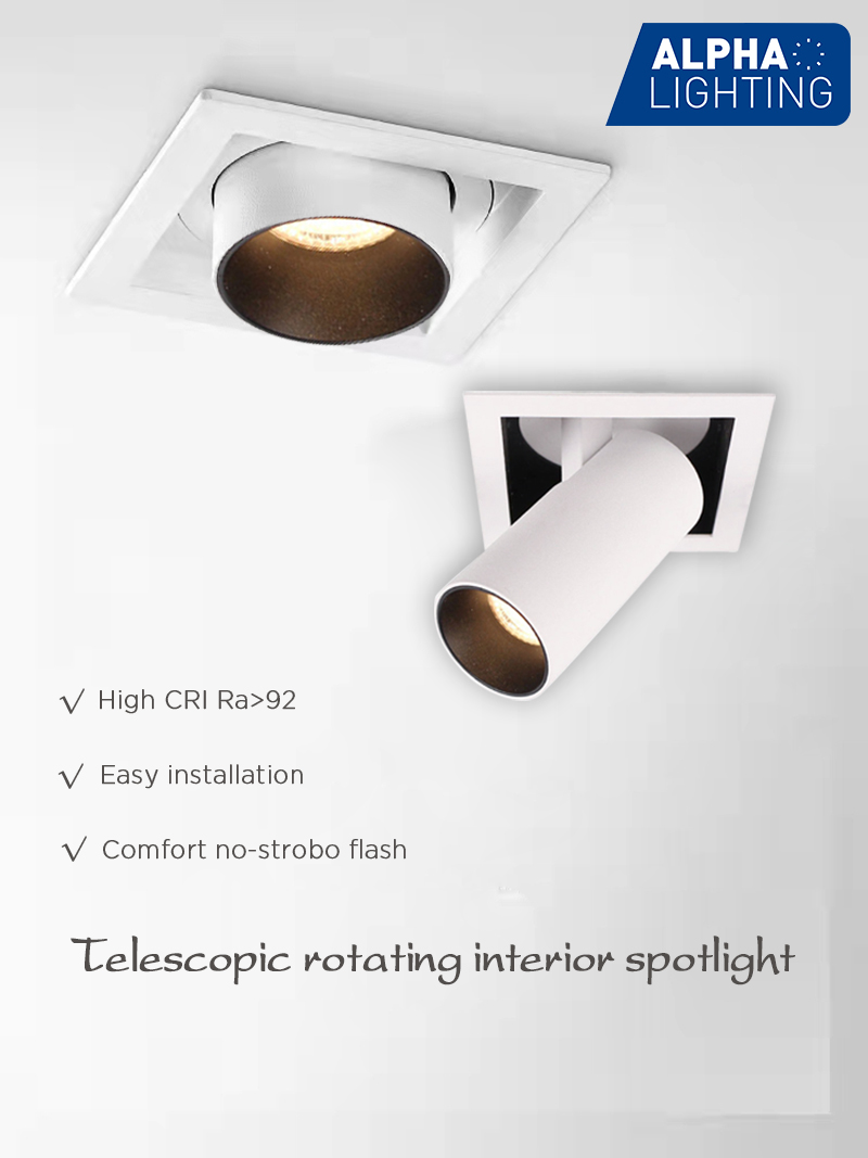 ceiling mounted recessed spotlight
