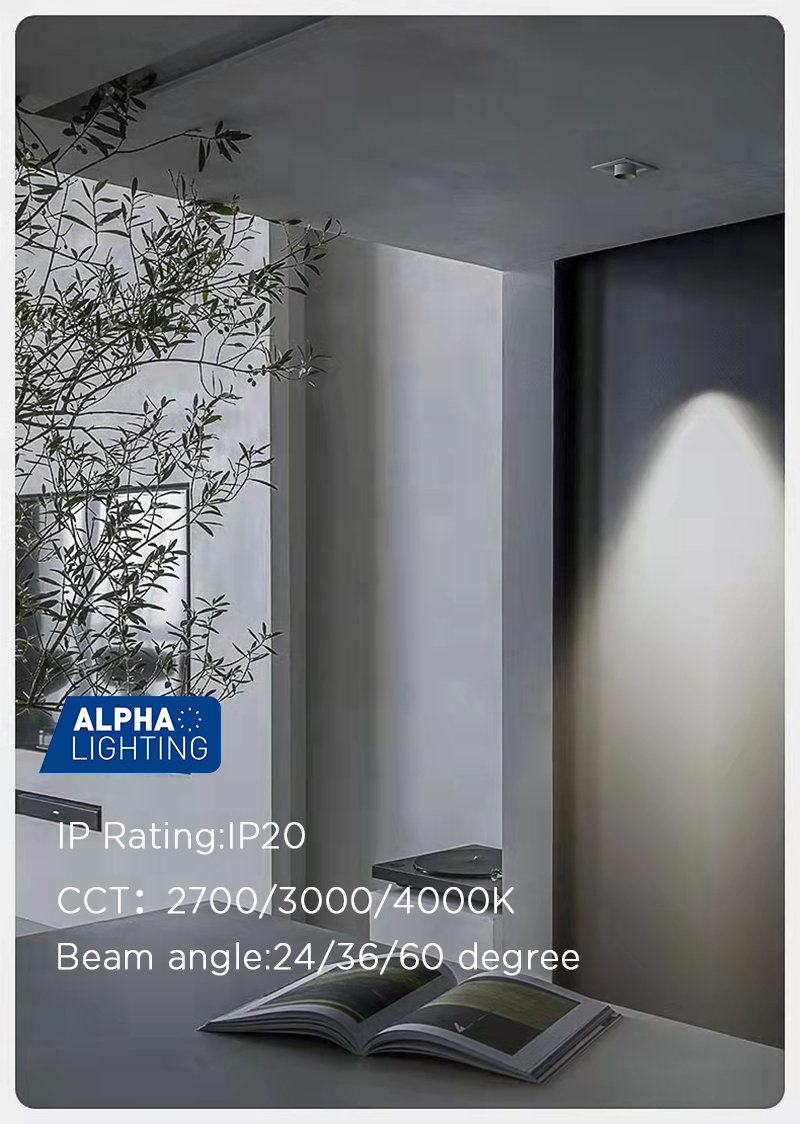 ceiling mounted recessed spotlight