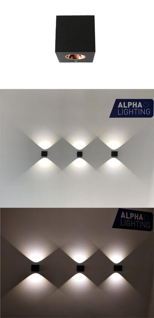 Up and Down Cube led wall light | ALPHA LIGHTING Commercial light