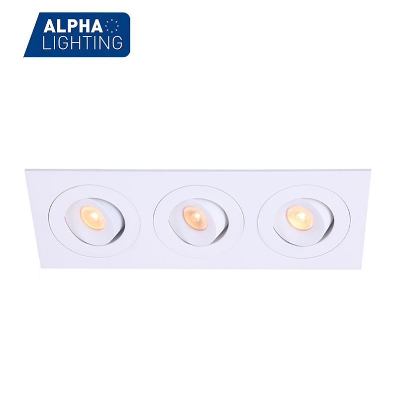 Adjustable 3*3W Square LED Recessed Downlight