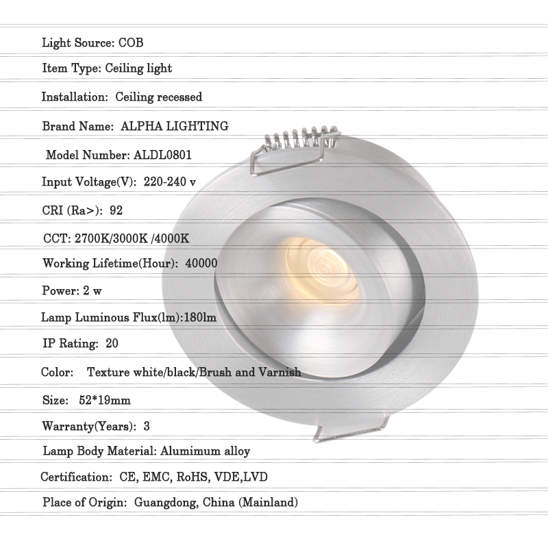 wine cabinet led downlight