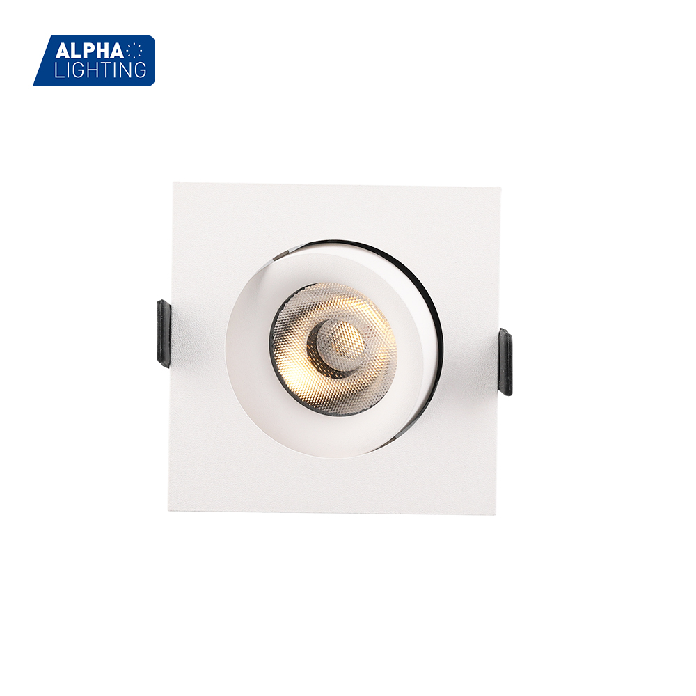 Square Adjustable Recessed Anti-glare Ceiling Downlight