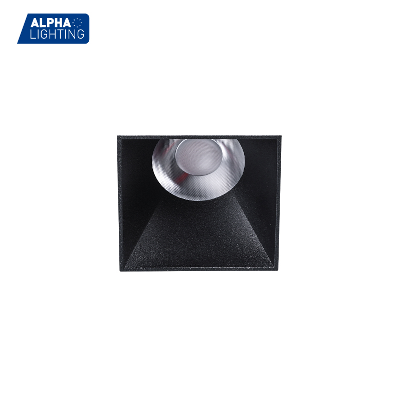 High Quality 7W/10W square trimless led downlights black trimless downlights