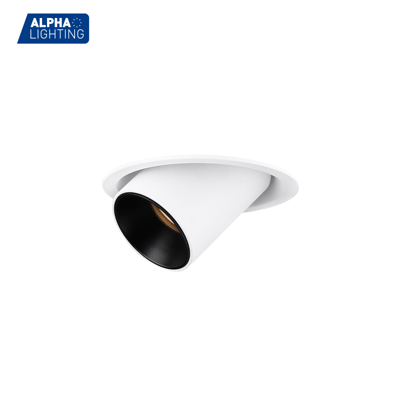 ALDL1712 – ROBO Series dimmable led recessed lights 10W adjustable recessed lighting tiltable downlights
