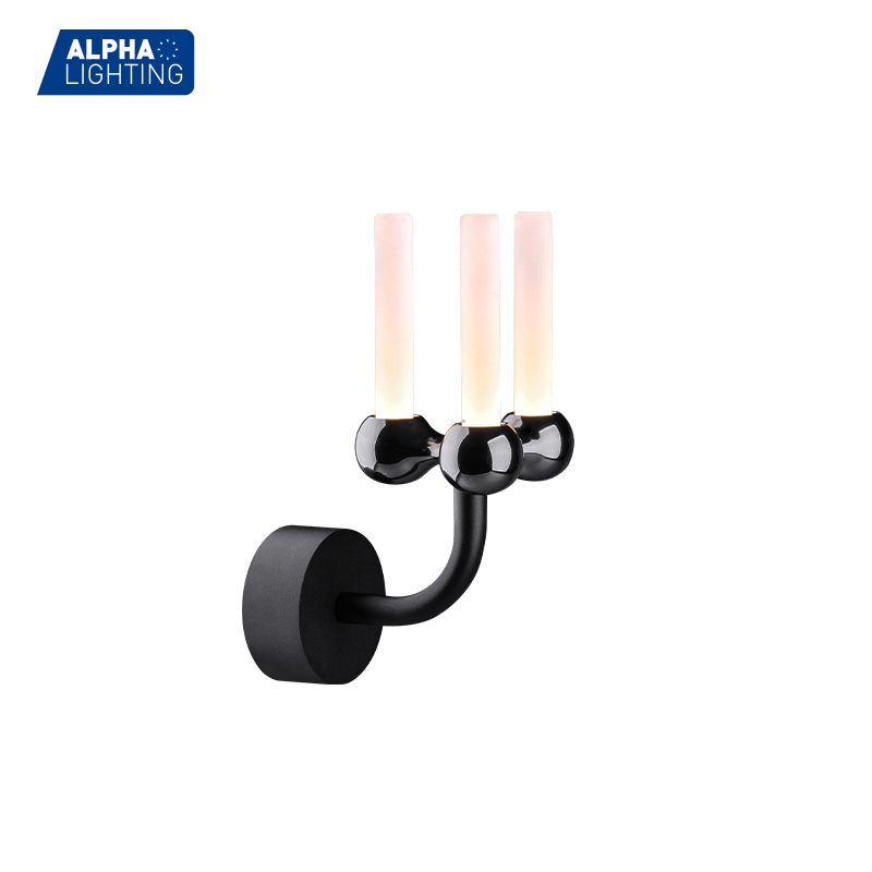 ALWL0114 – OVAL Series candle wall sconce black candle wall sconces